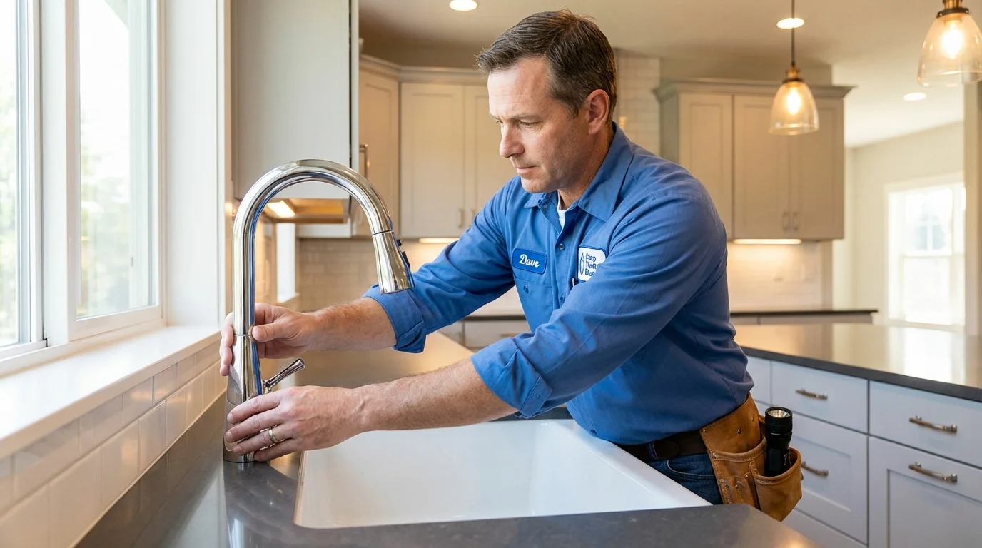 Kitchen faucet installation by Johns Plumbing LLC in Whitmire