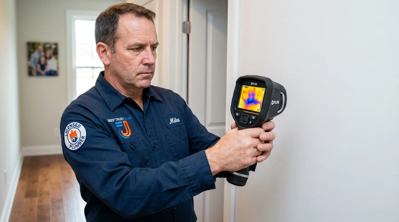 Thermal imaging leak detection by Johns Plumbing LLC in Whitmire